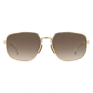 Beckham Db 7121/G/S Aviator Sunglasses for Women — front view, Stainless Steel frame
