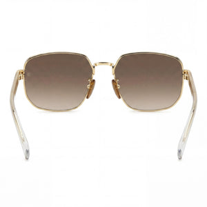 Beckham Db 7121/G/S Aviator Sunglasses for Women — interior view, Clear lens detail