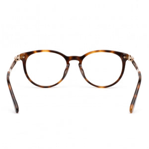 BMW Bw5003-h Round Eyeglasses Men — side view, Havana Plastic temples