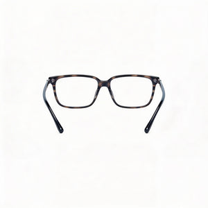 BMW Rectangle Eyeglasses Men — side view, Gray Plastic temples