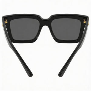 Bottega Veneta BV1005S Square Sunglasses Women — side view, Non-Polarized Grey lens