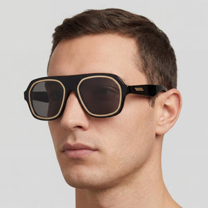 Bottega Veneta BV1217S Black Sunglasses Men β lifestyle wear, holiday photos and sightseeing