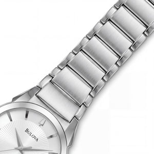 Bulova 96B015 Men's Watch — side view, Stainless Steel case 40mm