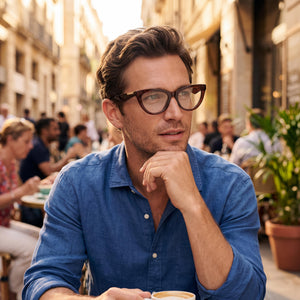 Burberry 0BE2418U Cat Eye Eyeglasses for Men — interior view, Polycarbonate demo lenses