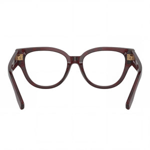 Burberry 0BE2421 Rectangle Eyeglasses Unisex — side view, Red temples