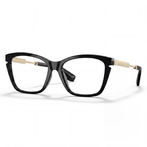 Burberry 0BE2427U Black Rectangle Eyeglasses Unisex, Injected frame