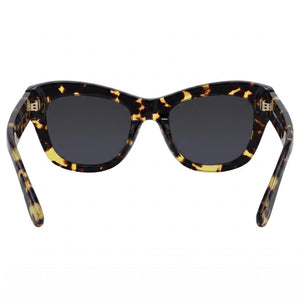 Burberry 0BE4442U Cat Eye Sunglasses Unisex — side view, Non-Polarized Gray lens