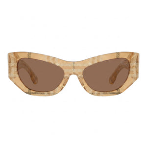Burberry 0BE4450U Cat Eye Sunglasses Unisex — front view, frame detail