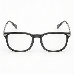 Burberry BE 2369 Rectangle Eyeglasses for Men — front view, Plastic