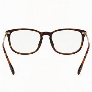 Burberry BE 2369 Rectangle Eyeglasses Men — side view, Havana Plastic temples