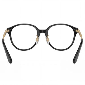 Burberry Be 2412d Oval Eyeglasses Men — side view, Black Acetate temples