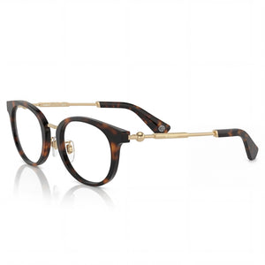 Burberry Be 2413d Havana Round Eyeglasses for Women, Injected frame