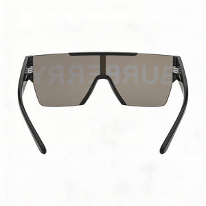 Burberry Be 4291 Aviator Sunglasses Unisex — side view, Non-Polarized Gold Mirror lens