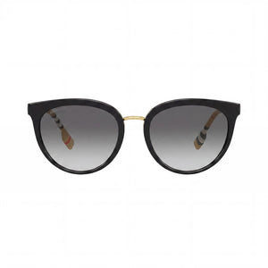 Burberry Be4316 Round Sunglasses for Women — front view, Plastic frame