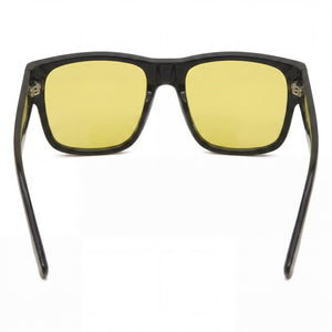 Burberry BE4358 Rectangle Sunglasses Men — side view, Non-Polarized Yellow lens