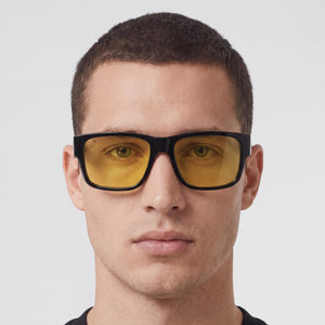 Burberry BE4358 Square Sunglasses for Men — interior view, Non-Polarized lens detail