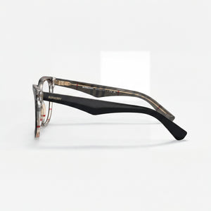 Burberry Square Eyeglasses Unisex — front view, Acetate
