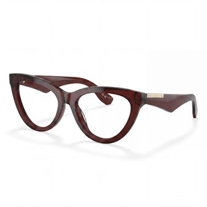 Burberry Classic Brown Rectangle Eyeglasses for Men, Acetate frame