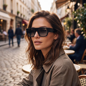 Burberry S7268352 Rectangle Sunglasses for Women — interior view, Non-Polarized lens detail