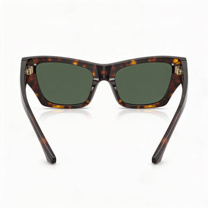 Burberry Wayfarers Cat Eye Sunglasses Unisex — side view, Polarized Dark Grey lens