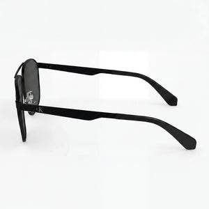 Calvin Klein Aviator Sunglasses Men — side view, Polarized Black lens