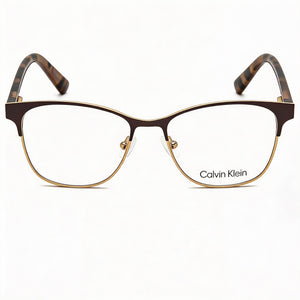 Calvin Klein Ck19305 Rectangle Eyeglasses for Women — front view, Metal