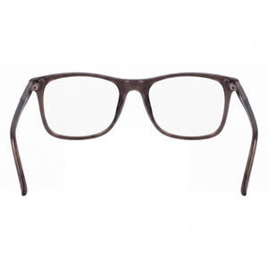 Calvin Klein Ck19513 Rectangle Eyeglasses Men — side view, Brown Plastic temples