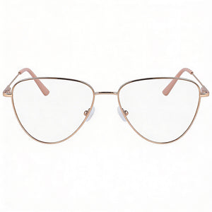 Calvin Klein CK20109 Round Eyeglasses for Women — front view, Alloy Steel
