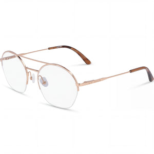 Calvin Klein Ck20110 Gold Round Eyeglasses Unisex, Metal frame