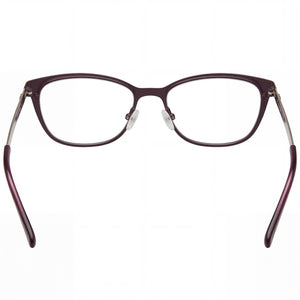 Calvin Klein CK21118 Rectangle Eyeglasses Unisex — side view, Black Metal temples