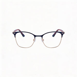 Calvin Klein CK21124 Square Eyeglasses for Unisex — front view, Metal