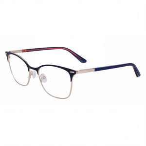 Calvin Klein CK21124 Blue Square Eyeglasses for Unisex, Metal frame