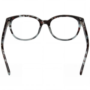 Calvin Klein CK21710 Round Eyeglasses Unisex — side view, Havana Alloy Steel temples