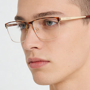 Calvin Klein Ck22102 Rectangle Eyeglasses Unisex — interior view, Polycarbonate demo lenses