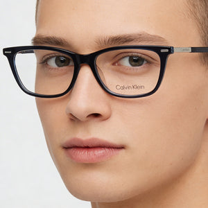 Calvin Klein CK22506 Rectangle Eyeglasses for Unisex — interior view, Polycarbonate demo lenses