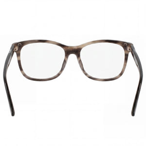 Calvin Klein CK22507 Rectangle Eyeglasses Unisex — side view, Havana Metal temples