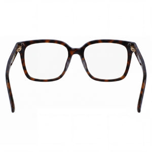 Calvin Klein CK22540 Rectangle Eyeglasses Women — side view, Brown Acetate temples