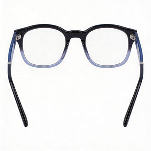 Calvin Klein Ck23511 Square Eyeglasses Unisex — side view, Grey Blue Acetate temples
