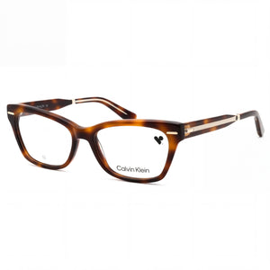 Calvin Klein CK23512 Havana Rectangle Eyeglasses Unisex, Metal frame