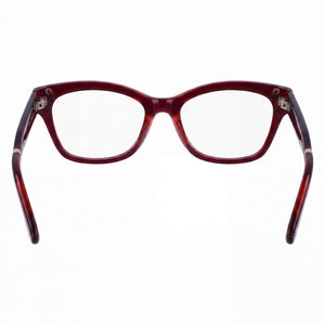 Calvin Klein CK23512 Cat Eye Eyeglasses Unisex — side view, Red temples