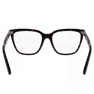 Calvin Klein CK23513 Square Eyeglasses Unisex — side view, Havana Metal temples