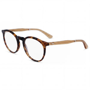 Calvin Klein CK23515 Havana Round Eyeglasses Unisex, Metal frame