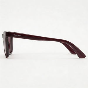 Calvin Klein Ck23535s Rectangle Sunglasses Unisex — side view, Non-Polarized Violet lens