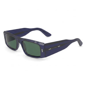 Calvin Klein Ck23537s Blue Rectangle Sunglasses Unisex, Blue lens