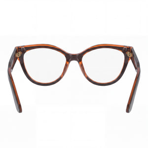 Calvin Klein CK23541 Cat Eye Eyeglasses Unisex — side view, Black temples