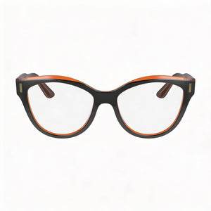 Calvin Klein CK23541 Oval Eyeglasses Unisex — front view, Polycarbonate demo lenses