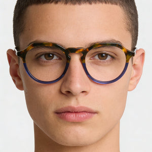 Calvin Klein Ck23546 Round Eyeglasses Unisex — interior view, Polycarbonate demo lenses