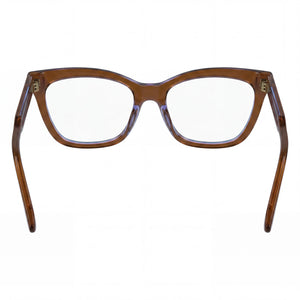 Calvin Klein CK24517 Cat Eye Eyeglasses for Women — interior view, Polycarbonate demo lenses