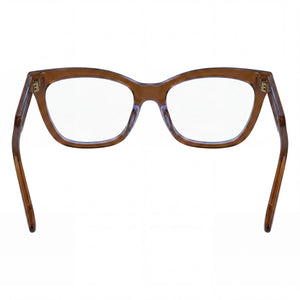 Calvin Klein CK24517 Cat Eye Eyeglasses for Women — interior view, Polycarbonate demo lenses