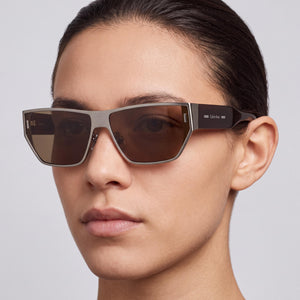 Calvin Klein CK25102S Silver Sunglasses Unisex — lifestyle wear, road trips and highway drives
